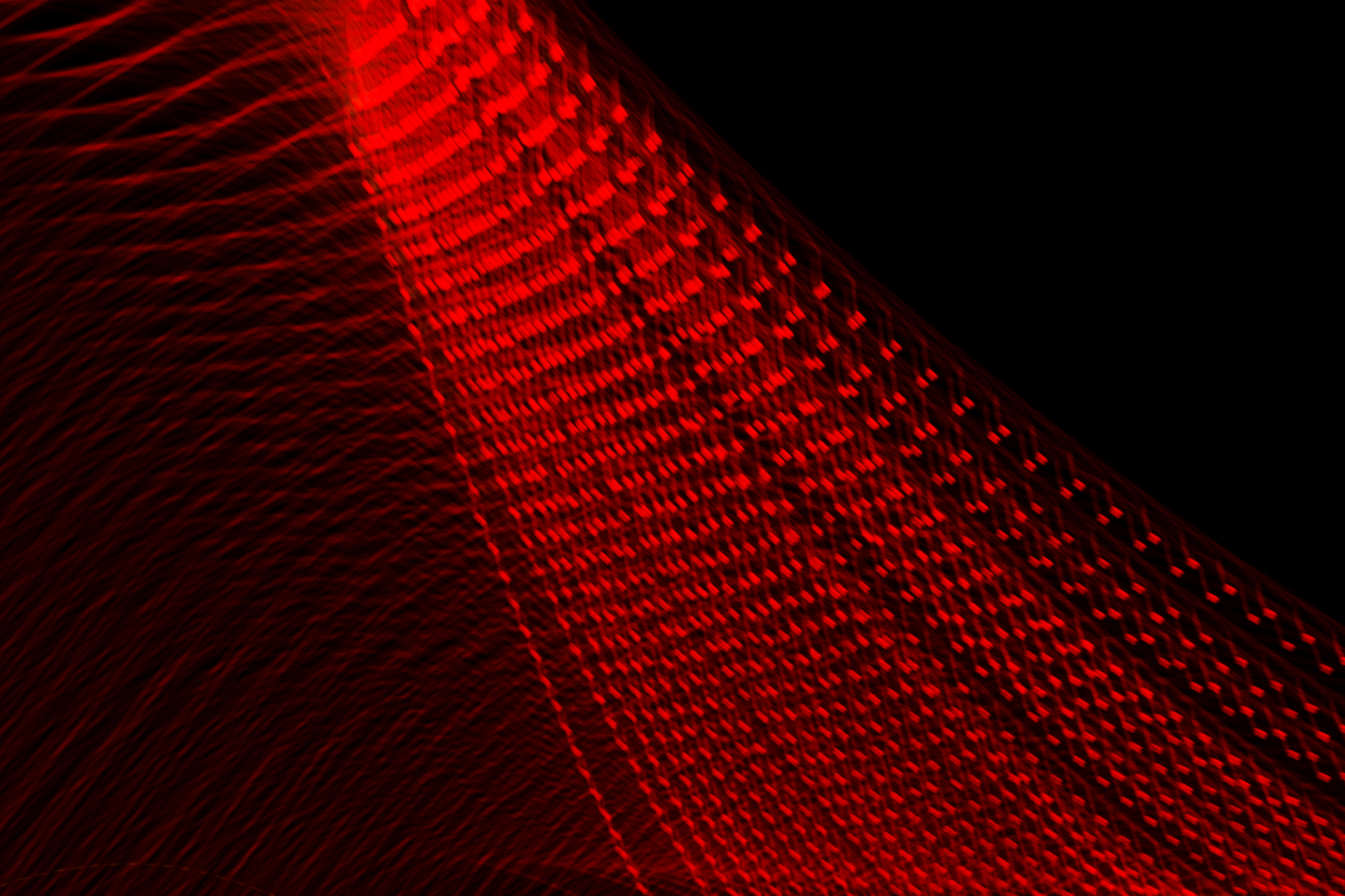 red light in dark room